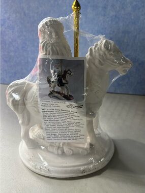 California Creations Old Time Carousel Santa #94312 - Unfinished Plaster